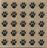 25 Dog Paws Award Decals 1/2"